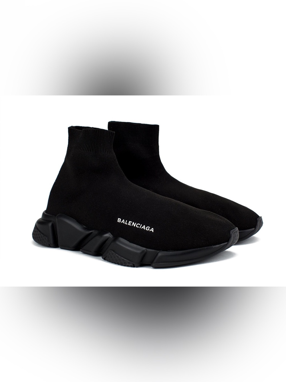 Balenciaga Men's Black Speed Trainer Sock Sneakers